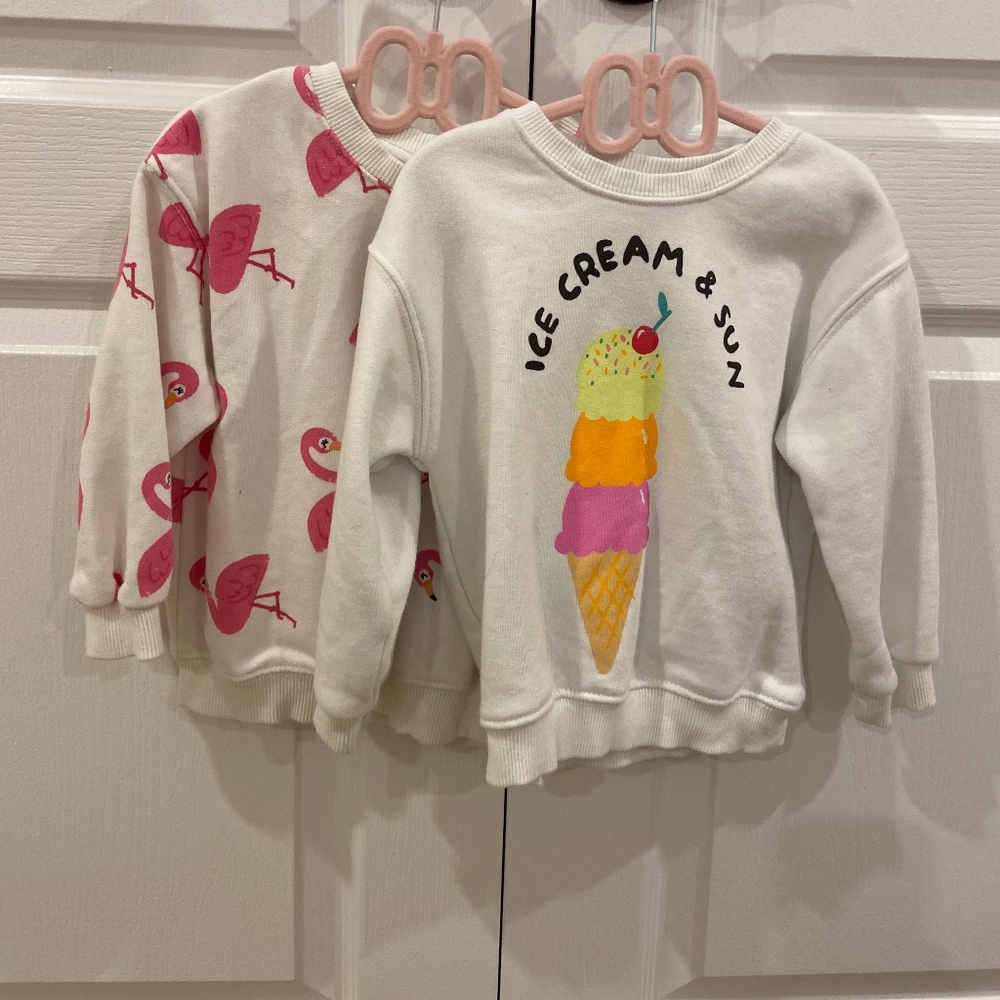 Baby/Toddler Zara sweatshirts - Pack of Two - 18-24 months